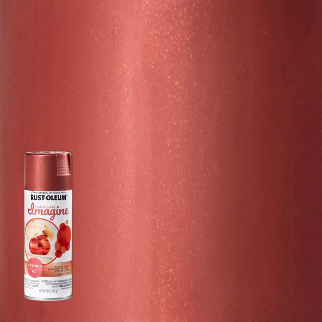 Rust-Oleum Imagine Smooth Chrome Red Spray Paint 10 oz, Pack of 4