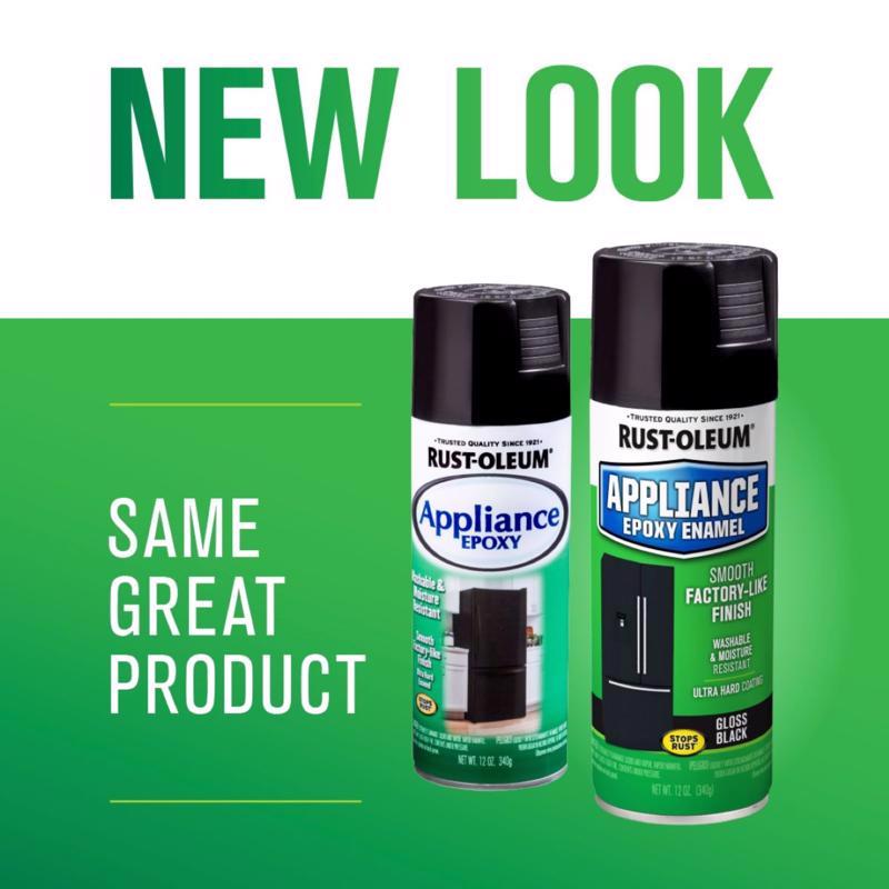 Rust-Oleum Specialty Gloss Black Oil-Based Appliance Epoxy 12 oz, Pack of 6