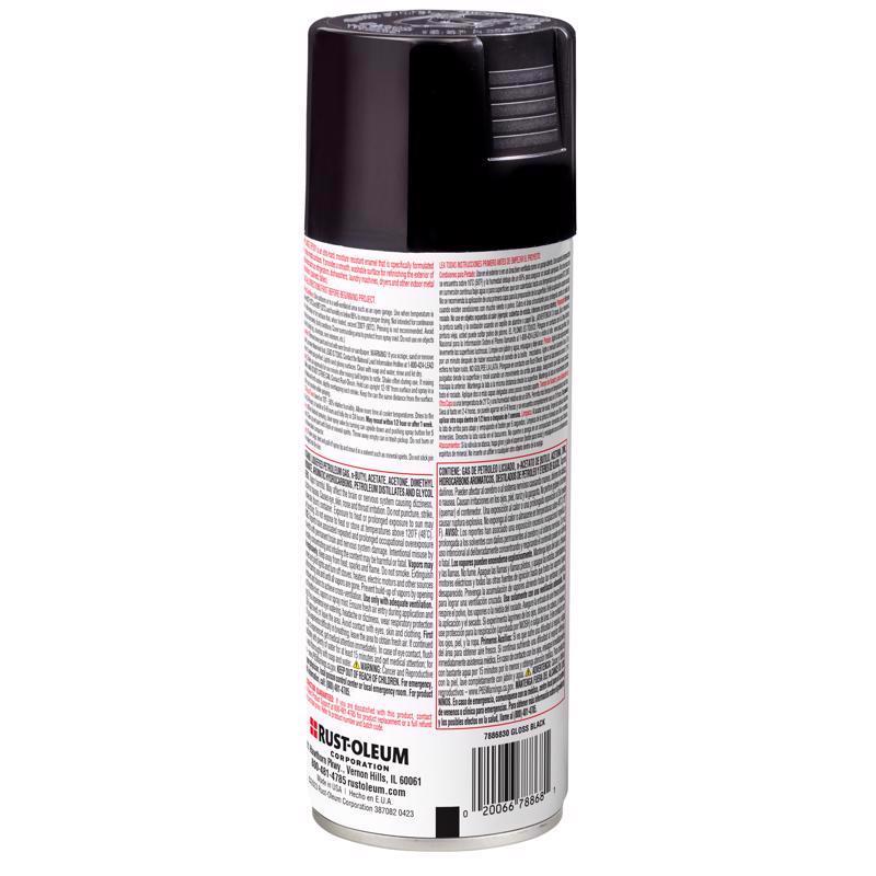 Rust-Oleum Specialty Gloss Black Oil-Based Appliance Epoxy 12 oz, Pack of 6