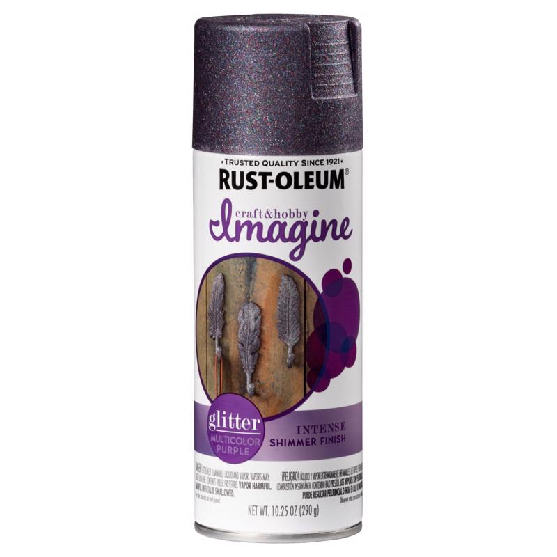 Rust-Oleum Imagine Glitter Purple Spray Paint 10.25 oz, Pack of 4