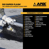 APOC Gloss Black Elastomeric Flashing Cement 10 oz, Pack of 12