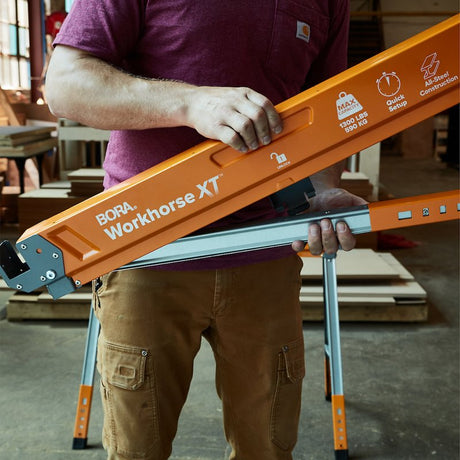 Bora Portamate PM-3360 Sawhorse, 2700 lb, 3 in W, 38 in H