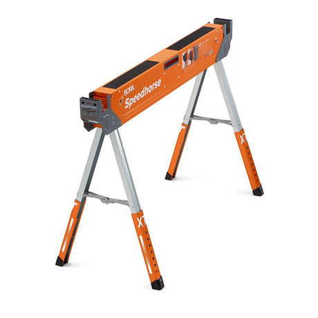 Bora Portamate Speedhorse PM-4550 Adjustable Sawhorse, 1500 lb, 30 to 36 in H, Steel, Orange