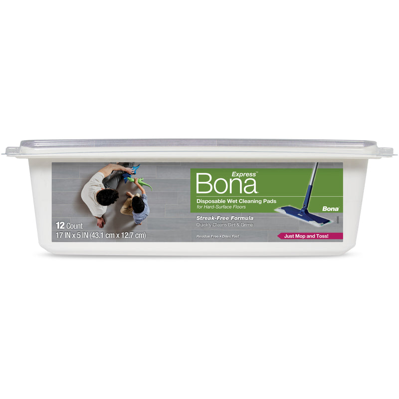 Bona Express Disposable Wet Cleaning Pads Pads 12 pk