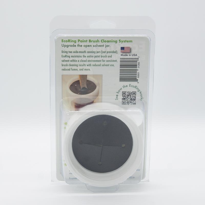 EcoRing 5 in. W X 8.5 in. L Black/White Plastic Paint Brush Cleaning Tool