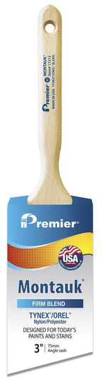 Premier Montauk 3 in. Firm Angle Sash Paint Brush, Pack of 6