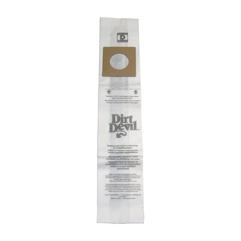 Dirt Devil Vacuum Bag For Featherlite, Lite, Lite Plus and Sensation 3 pk Type D