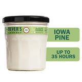 Mrs. Meyer's Clean Day White Iowa Pine Scent Soy Candle 7.2 oz, Pack of 6
