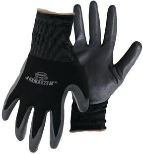 Boss Grip Series B31191-L Coated Gloves, L, Knit Wrist Cuff, Nitrile Coating, Nylon, Black