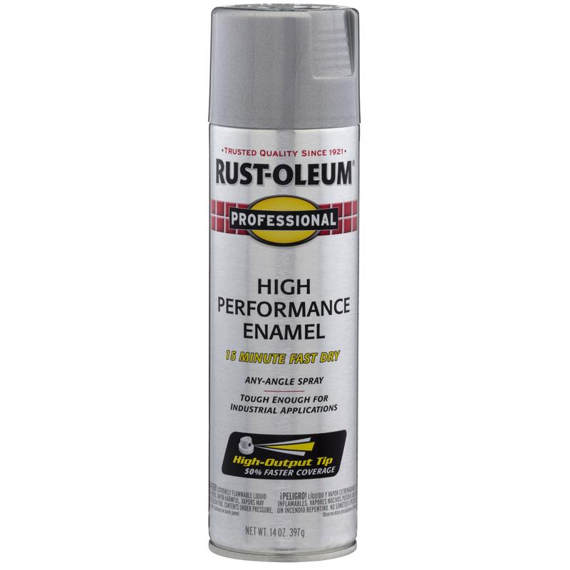 Rust-Oleum Professional Gloss Aluminium Spray Paint 15 oz, Pack of 6