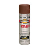 Rust-Oleum Professional Flat Red Primer Spray 15 oz, Pack of 6
