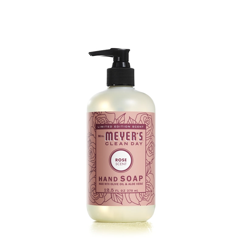 Mrs. Meyer's Clean Day Rose Scent Liquid Hand Soap 12.5 oz, Pack of 6