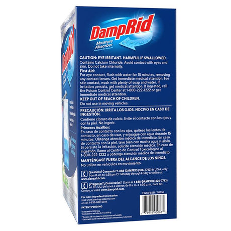 DampRid Hanging Moisture Absorber Fresh Scent 15.4 oz 3 pk, Pack of 4