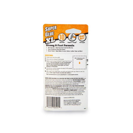 Gorilla Super Glue XL High Strength Transluscent Super Glue 25 gm