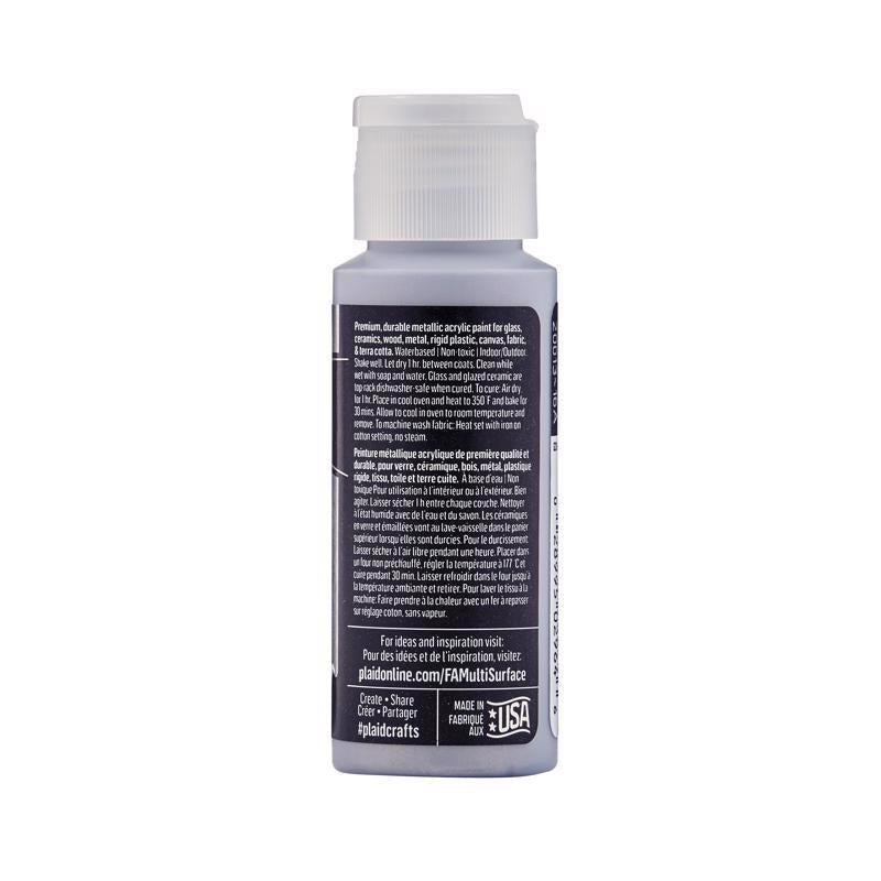 FolkArt Metallic Sterling Silver Hobby Paint 2 oz, Pack of 3