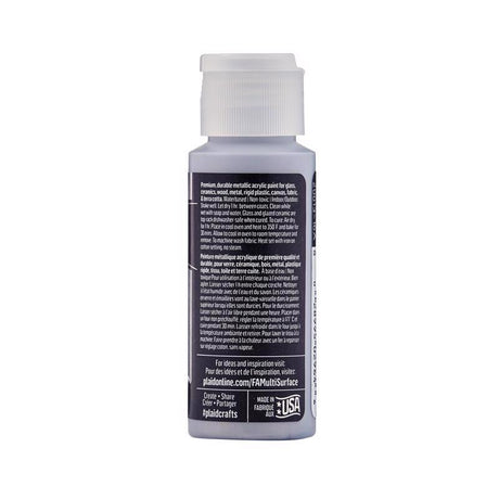 FolkArt Metallic Sterling Silver Hobby Paint 2 oz, Pack of 3