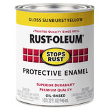 Rust-Oleum Stops Rust Indoor and Outdoor Sunburst Yellow Rust Prevention Paint 1 qt