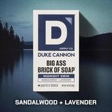 Duke Cannon Midnight Swim Sandalwood + Lavender Scent Bar Soap 10 oz 1 pk