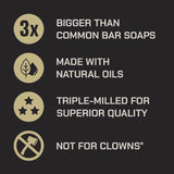 Duke Cannon Midnight Swim Sandalwood + Lavender Scent Bar Soap 10 oz 1 pk