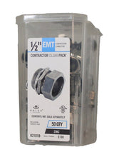 Halex 22210 EMT Connector, 1/2 in Compression, Zinc