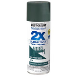 Rust-Oleum Painter's Touch 2X Ultra Cover Satin Deep Forest Paint+Primer Spray Paint 12 oz, Pack of 6