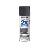 Rust-Oleum Painter's Touch 2X Ultra Cover Satin Charcoal Gray Paint+Primer Spray Paint 12 oz, Pack of 6