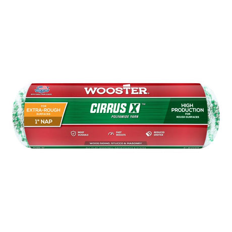 Wooster Cirrus X Yarn 9 in. W X 1 in. Paint Roller Cover 1 pk, Pack of 6