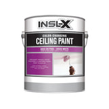 Insl-X Flat White Color Changing Ceiling Paint Interior 1 gal, Pack of 4