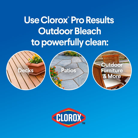 Clorox Pro Results Regular Scent Outdoor Bleach 81 oz, Pack of 6