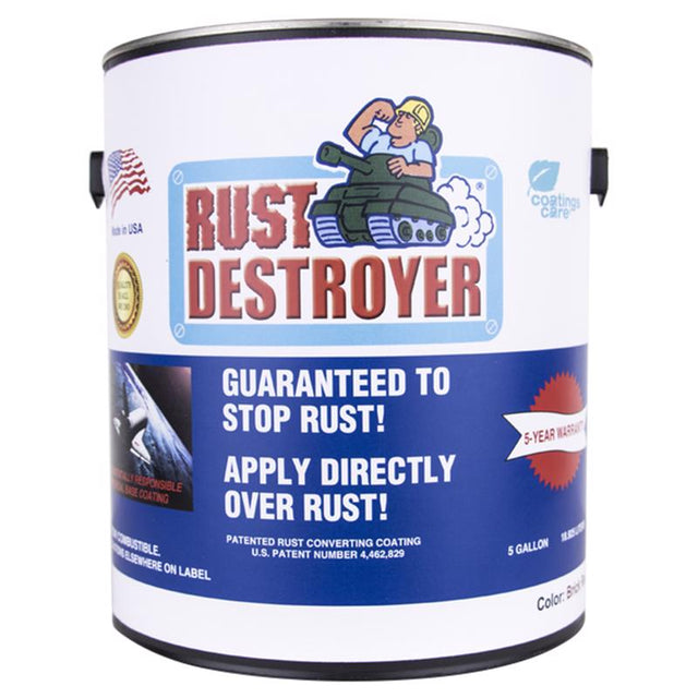 Rust Destroyer Indoor and Outdoor Matte Red Oil-Based Alkyd Resin Rust Prevention Paint 1 gal, Pack of 2