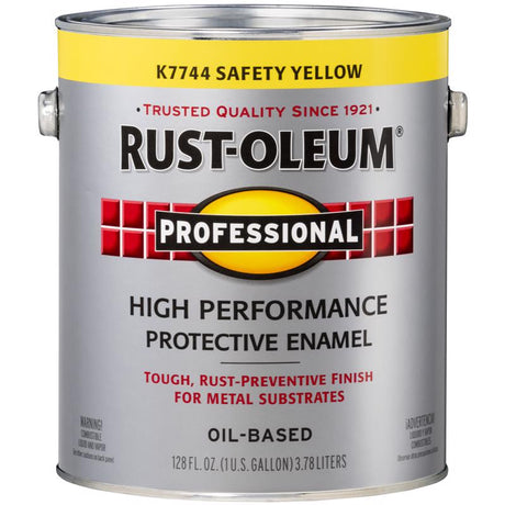 Rust-Oleum Gloss Safety Yellow Oil-Based Protective Enamel Exterior and Interior 1 gal, Pack of 2