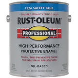 RUST-OLEUM PROFESSIONAL K7725402 Enamel, Gloss, Safety Blue, 1 gal Can, Pack of 2