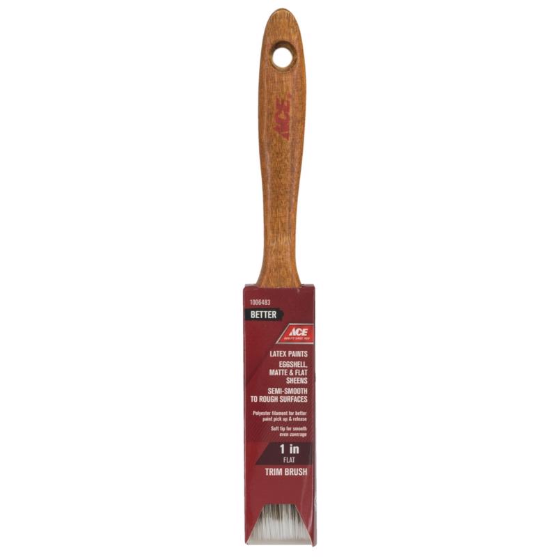 Ace Better 1 in. Flat Trim Paint Brush, Pack of 6
