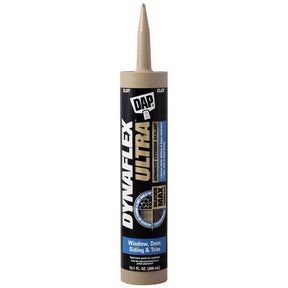 DAP Dynaflex Ultra Clay Advanced Latex Door/Siding/ Window Sealant 10.1 oz, Pack of 12