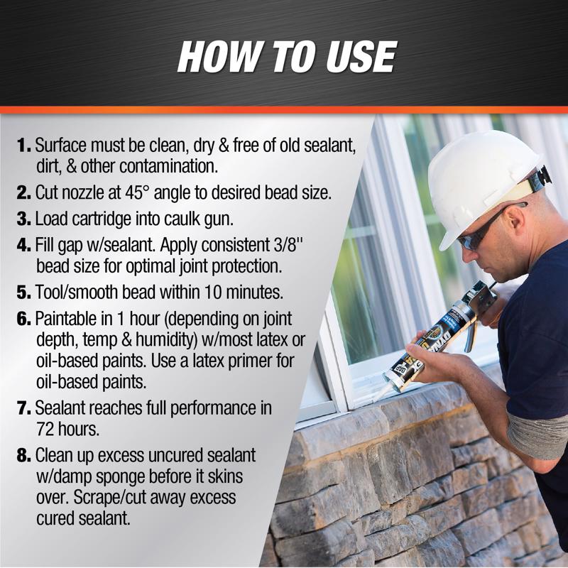 DAP Dynaflex Ultra Clay Advanced Latex Door/Siding/ Window Sealant 10 ...