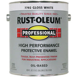 Rust-Oleum Indoor and Outdoor Gloss White Oil-Based Enamel Protective Paint 1 gal, Pack of 2