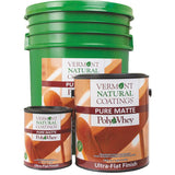 Vermont Natural Coatings PolyWhey Ultra Flat White Water-Based Waterborne Wood Finish 5 gal