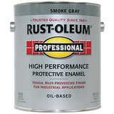 RUST-OLEUM PROFESSIONAL K7786402 Protective Enamel, Gloss, Smoke Gray, 1 gal Can, Pack of 2