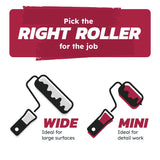Ace Better Knit 4 in. W X 1/2 in. Mini Paint Roller with Frame 1 pk, Pack of 4