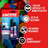 Loctite Plastic Bonding System High Strength Cyanoacrylate Clear Plastic Bonder 4 gm, Pack of 6