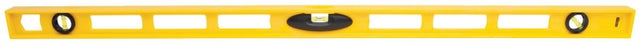 STANLEY 42-470 I-Beam Level, 48 in L, 3-Vial, 2-Hang Hole, Non-Magnetic, ABS, Yellow