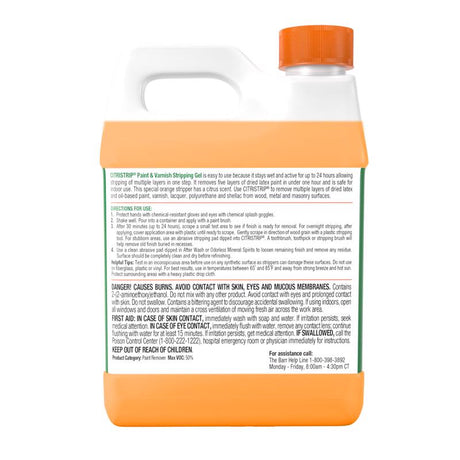 Citristrip Safer Paint and Varnish Stripper 32 oz, Pack of 6