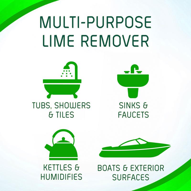 LimeOut Extra No Scent Rust & Calcium Stain Remover 24 oz Liquid, Pack of 6