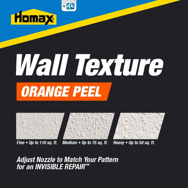 Homax 4050-06 Wall Texture, Liquid, Pungent Hydrocarbon, White, 10 oz Aerosol Can, Pack of 6