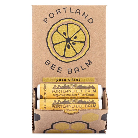 Portland Bee Balm 120 Lip Balm, Yuzu Citrus, 3/PK, Pack of 24