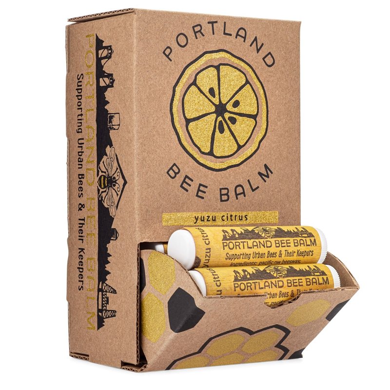 Portland Bee Balm 120 Lip Balm, Yuzu Citrus, 3/PK, Pack of 24
