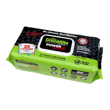 Crocodile Cloth Power Scrub Fiber Blend Cleaning Cloth 15 in. W X 10 in. L 80 pk, Pack of 6