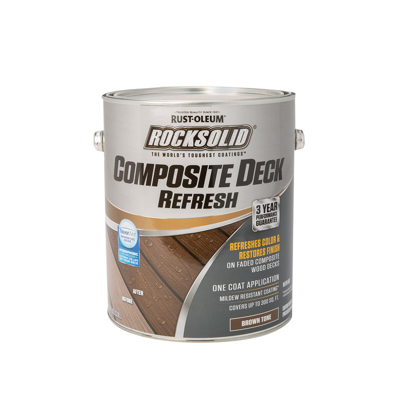 RockSolid 350060 Composite Deck Refresh, Brown, Liquid, 1 gal, Can, Pack of 2