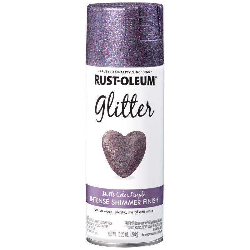Rust-Oleum Specialty Shimmer Purple Glitter Spray 10.25 oz, Pack of 4