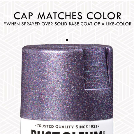Rust-Oleum Specialty Shimmer Purple Glitter Spray 10.25 oz, Pack of 4